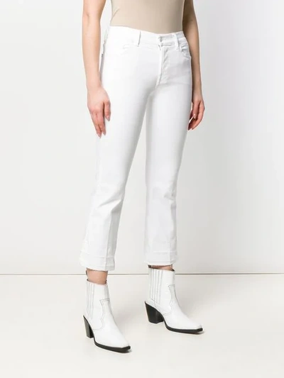 Shop 7 For All Mankind Skinny Cropped Jeans In White