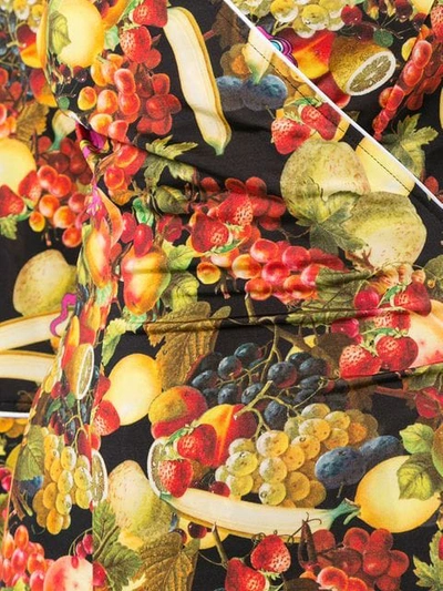 Shop Ultràchic Fruit Print Wrap Dress In Multicolour