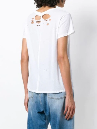 Shop Ben Taverniti Unravel Project Classic Short-sleeve T-shirt In White