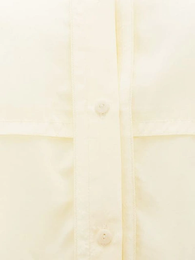 Shop Jw Anderson Buttermilk Panelled Short Sleeve Shirt In White