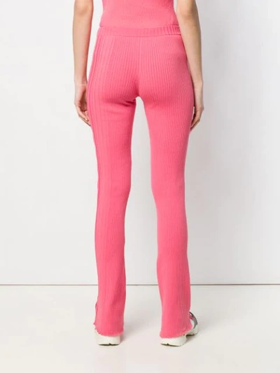 COURRÈGES RIBBED TROUSERS - 粉色