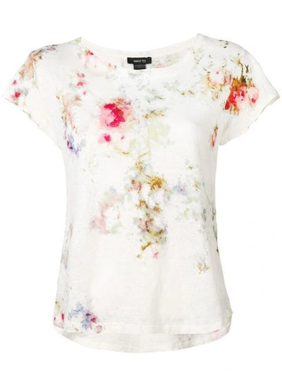 Shop Avant Toi Tie-dye Effect T-shirt - White