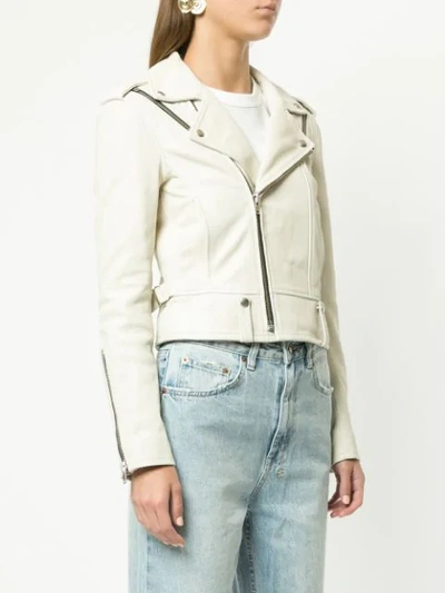 Shop Iro Ozark Biker Jacket - White