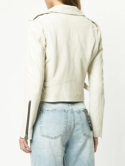 Shop Iro Ozark Biker Jacket - White