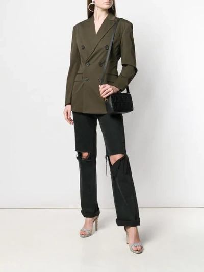 Dsquared2 Double-breasted Blazer In Green
