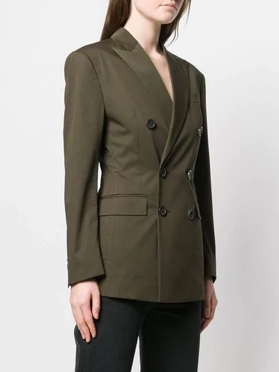 Dsquared2 Double-breasted Blazer In Green