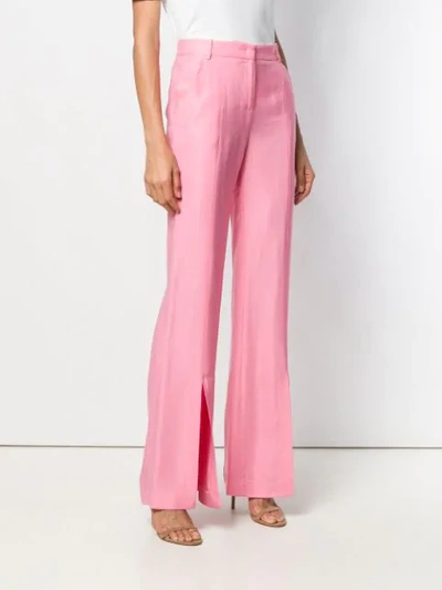 Shop Pinko Slit-detail Tailored Trousers