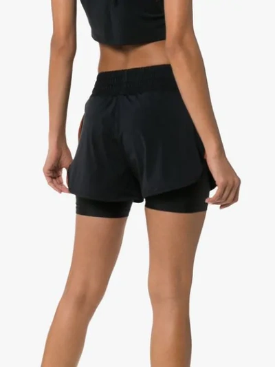 Shop Charli Cohen Contender Logo Shorts In Black