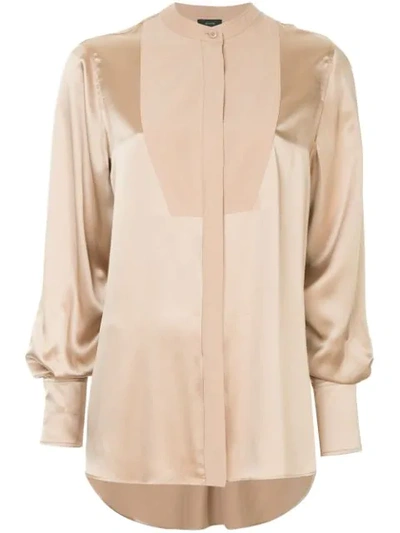 Shop Joseph Loose Longsleeved Blouse In Pink