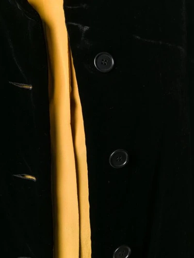 Shop Aspesi Velvet Coat - Black