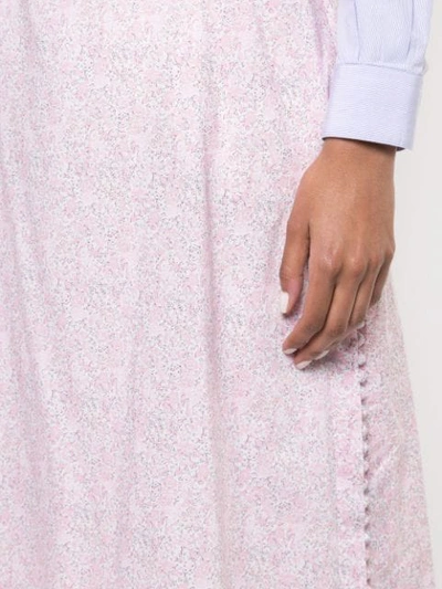 Shop Loewe Floral-print Skirt In Pink