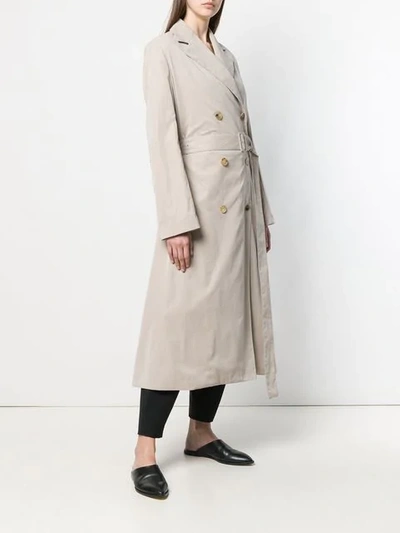 Shop The Row Norza Trench Coat In Grey