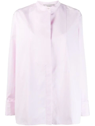 Shop Stella Mccartney Hemd Mit Stehkragen In Pink