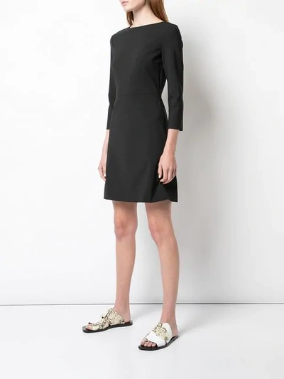 THEORY STRAIGHT-CUT EVENING DRESS - 黑色