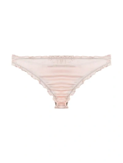 L'autre Chose Embroidered Briefs In Rosa
