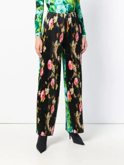 Shop Richard Quinn Floral Print Pleated Trousers In Multicolour