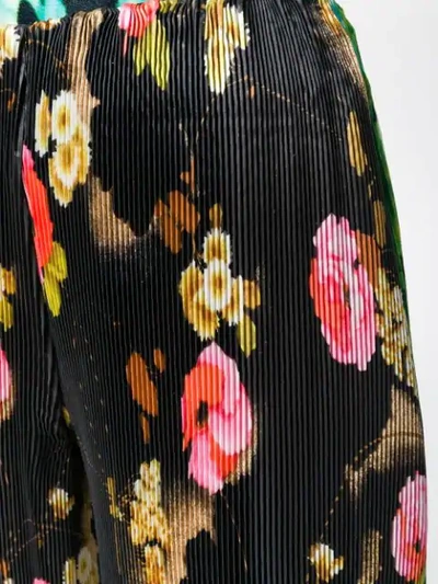 Shop Richard Quinn Floral Print Pleated Trousers In Multicolour
