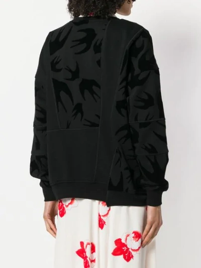 Shop Mcq By Alexander Mcqueen Swallow Sweatshirt In Black