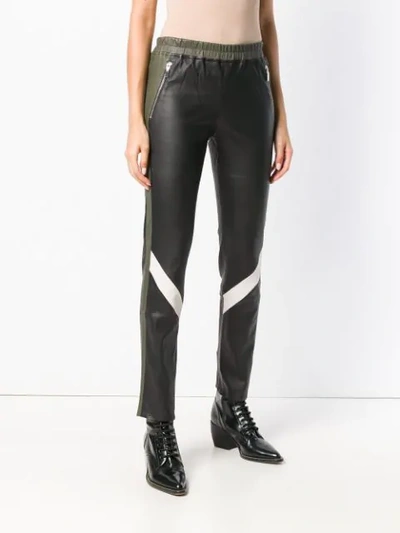 Shop Arma Panelled Trousers In Black