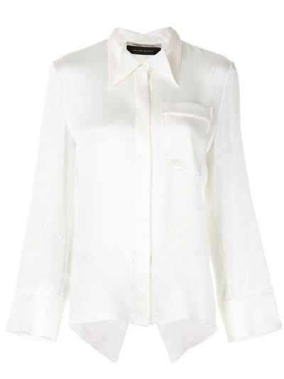 Shop Roland Mouret Algar Shirt In White