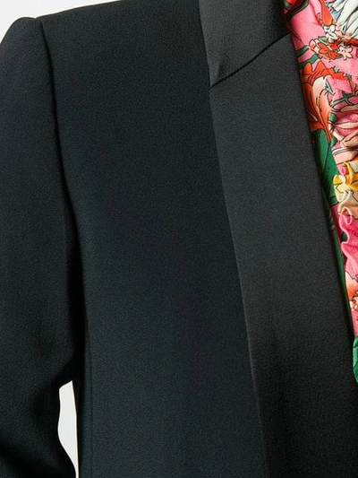 Shop Emporio Armani Contemporary Tuxedo Jacket - Black