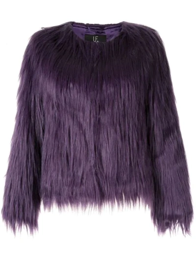 Shop Unreal Fur 'unreal Dream' Jacke Aus Faux-fur In Purple