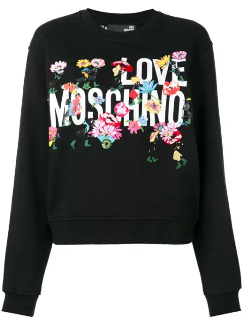 love moschino sweatshirt black