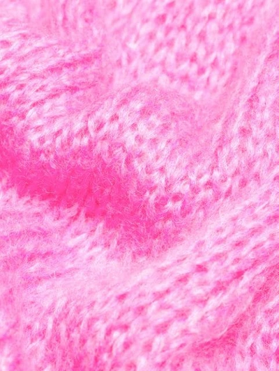 Shop Prada Chunky Knit Sweater In Pink