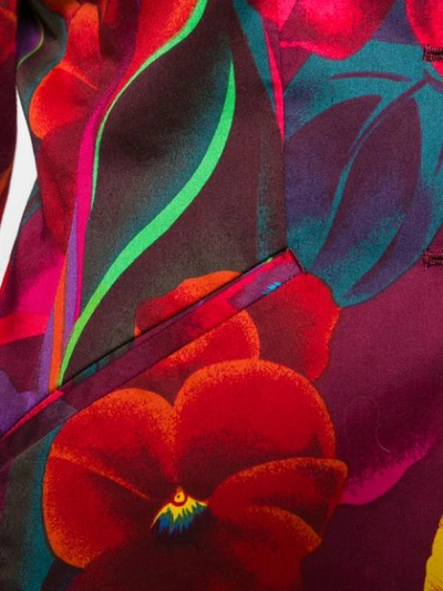Pre-owned Kenzo Flower Print Blazer In Multicolour