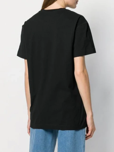 Shop Valentino Deconstructed Vlogo T-shirt In Black