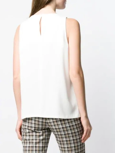 Shop Alberto Biani Relaxed-fit Top In White