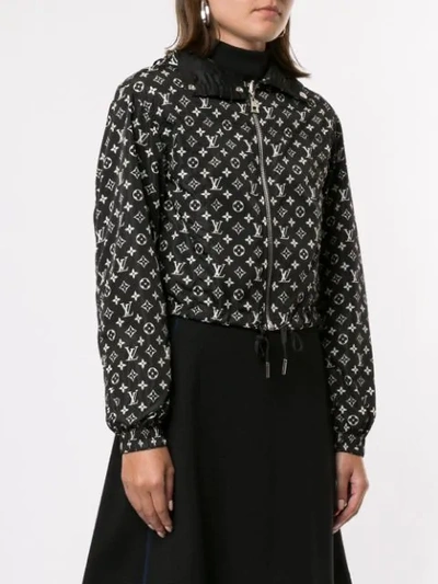 Shop Pre-owned Louis Vuitton Long Sleeve Jacket Reversible Hoodie - Black