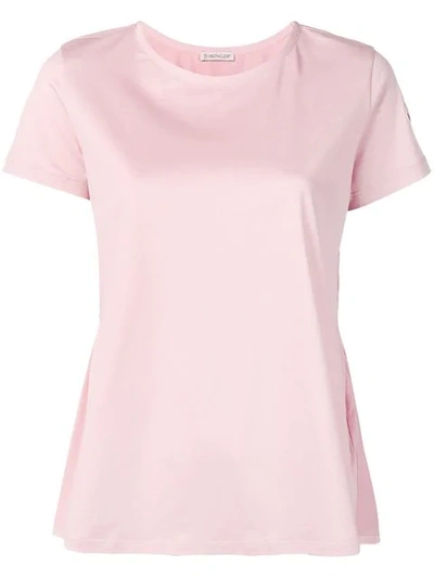 MONCLER 后系带T恤 - 粉色