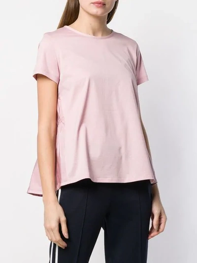 Shop Moncler Tiered Back T-shirt In Pink