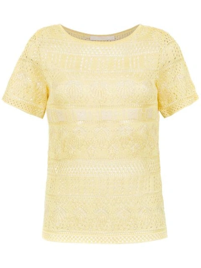 Shop Cecilia Prado Anabel Knitted Top In Yellow