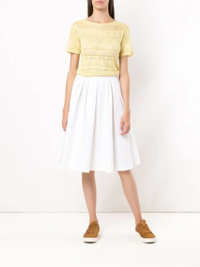 Shop Cecilia Prado Anabel Knitted Top In Yellow