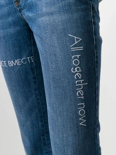 Shop Stella Mccartney All Together Now The Skinny Kick Jeans In Blue