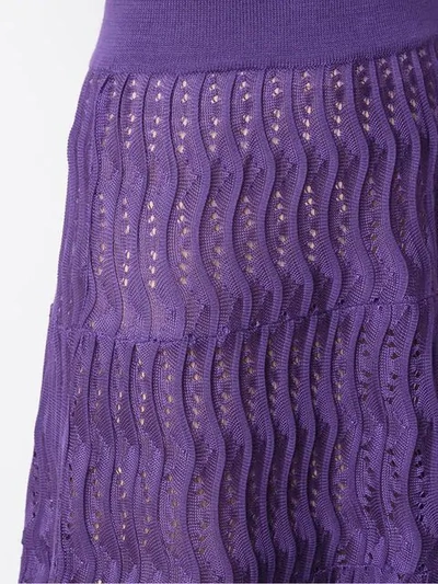 Shop Cecilia Prado Knitted Maxi Skirt In Purple