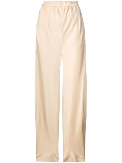 Shop Chloé Palazzo Trousers In Neutrals