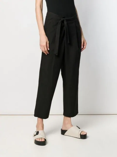 TRANSIT BELTED TAPERED TROUSERS - 黑色