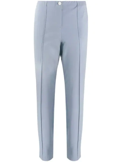 Shop Cambio Slim-fit Trousers In Blue