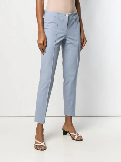 Shop Cambio Slim-fit Trousers In Blue