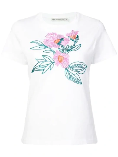 Shop Mary Katrantzou Iven T-shirt - White