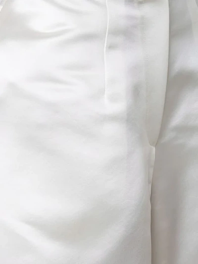 Shop Tome Seidenhose Mit Weitem Bein - Weiss In White