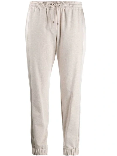 Shop Brunello Cucinelli Panelled Jogging Trousers In Neutrals