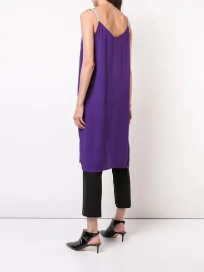 Shop Nina Ricci Cady Slit Top In Purple