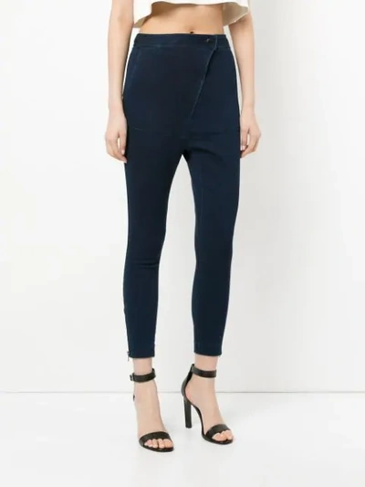 Shop Manning Cartell Edition Slouch Trousers In Blue