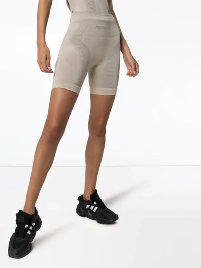 Shop Misbhv Sport Knit Compression Shorts In Neutrals