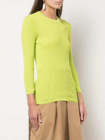 Shop Rochas Crew-neck Sweater - Green