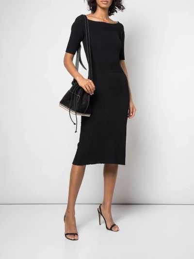 Shop Altuzarra 'stansfield' Knit Dress In Black